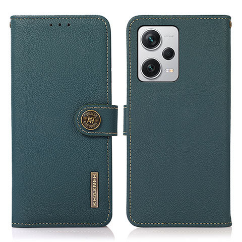 Funda de Cuero Cartera con Soporte Carcasa B02H para Xiaomi Redmi Note 12 Explorer Verde