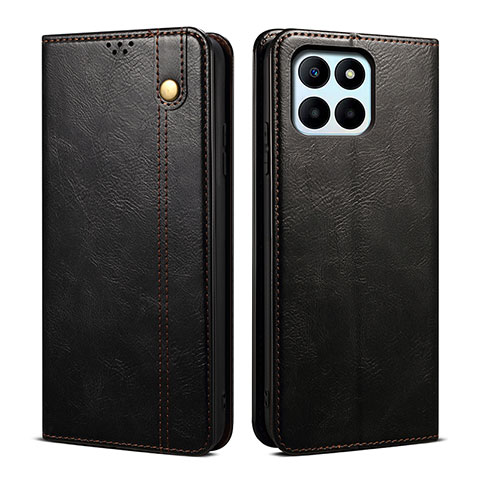 Funda de Cuero Cartera con Soporte Carcasa B02S para Huawei Honor X8b Negro