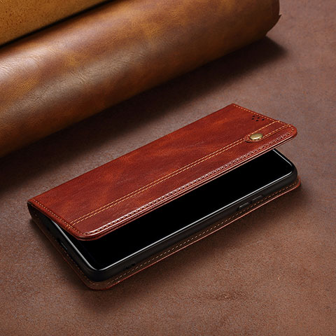 Funda de Cuero Cartera con Soporte Carcasa B02S para Xiaomi Mi Mix 4 5G Marron