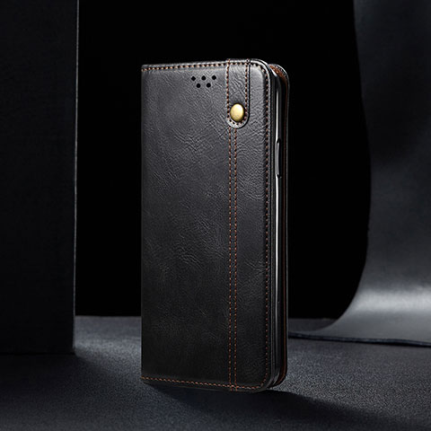 Funda de Cuero Cartera con Soporte Carcasa B02S para Xiaomi Redmi 9 Power Negro