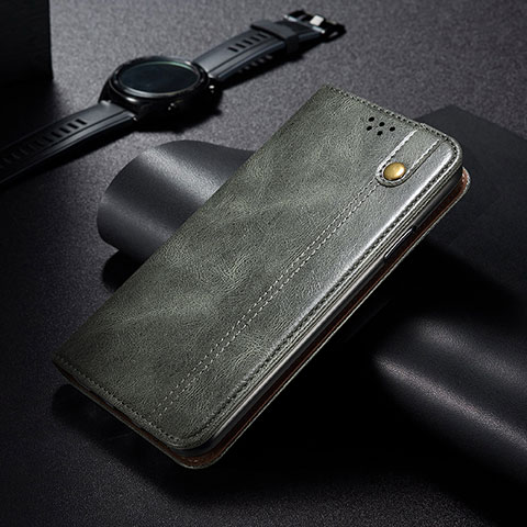 Funda de Cuero Cartera con Soporte Carcasa B02S para Xiaomi Redmi Note 10 5G Verde