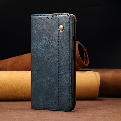 Funda de Cuero Cartera con Soporte Carcasa B02S para Xiaomi Redmi Note 11 5G Azul