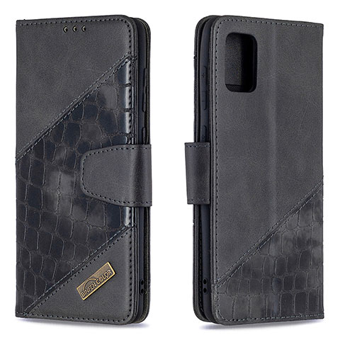 Funda de Cuero Cartera con Soporte Carcasa B03F para Samsung Galaxy A31 Negro