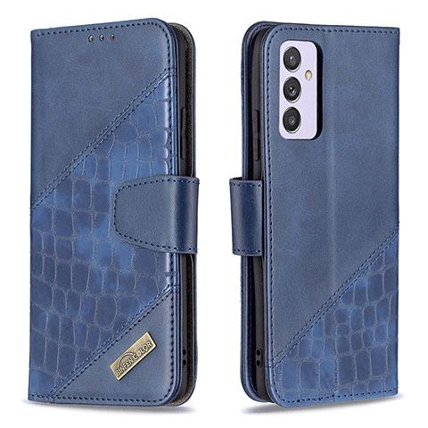 Funda de Cuero Cartera con Soporte Carcasa B03F para Samsung Galaxy A34 5G Azul