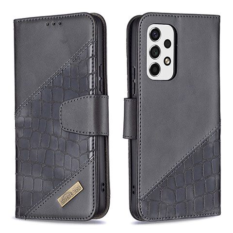 Funda de Cuero Cartera con Soporte Carcasa B03F para Samsung Galaxy A53 5G Negro