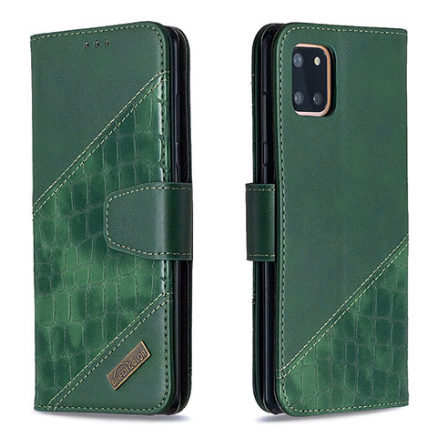 Funda de Cuero Cartera con Soporte Carcasa B03F para Samsung Galaxy Note 10 Lite Verde