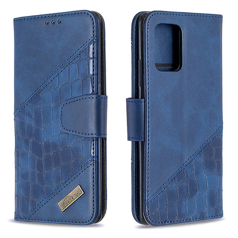 Funda de Cuero Cartera con Soporte Carcasa B03F para Samsung Galaxy S10 Lite Azul