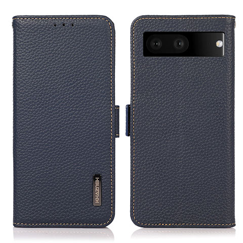 Funda de Cuero Cartera con Soporte Carcasa B03H para Google Pixel 7 5G Azul