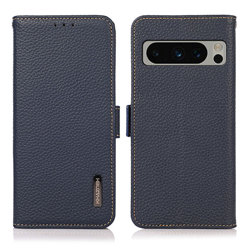 Funda de Cuero Cartera con Soporte Carcasa B03H para Google Pixel 8 Pro 5G Azul