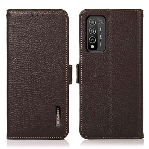 Funda de Cuero Cartera con Soporte Carcasa B03H para Huawei Honor 10X Lite Marron