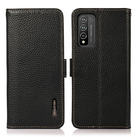 Funda de Cuero Cartera con Soporte Carcasa B03H para Huawei Honor 10X Lite Negro