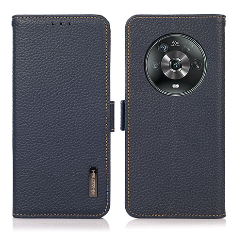 Funda de Cuero Cartera con Soporte Carcasa B03H para Huawei Honor Magic4 5G Azul