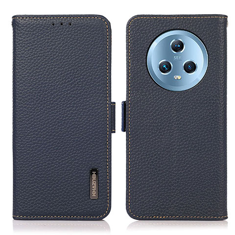 Funda de Cuero Cartera con Soporte Carcasa B03H para Huawei Honor Magic5 5G Azul