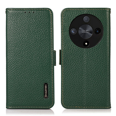 Funda de Cuero Cartera con Soporte Carcasa B03H para Huawei Honor Magic6 Lite 5G Verde