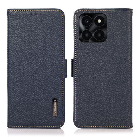 Funda de Cuero Cartera con Soporte Carcasa B03H para Huawei Honor X8b Azul