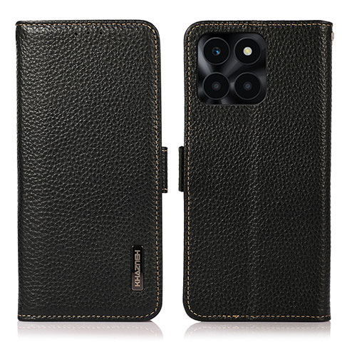 Funda de Cuero Cartera con Soporte Carcasa B03H para Huawei Honor X8b Negro