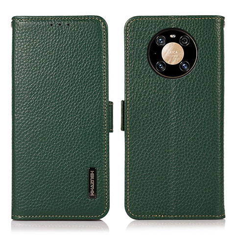 Funda de Cuero Cartera con Soporte Carcasa B03H para Huawei Mate 40 Pro Verde