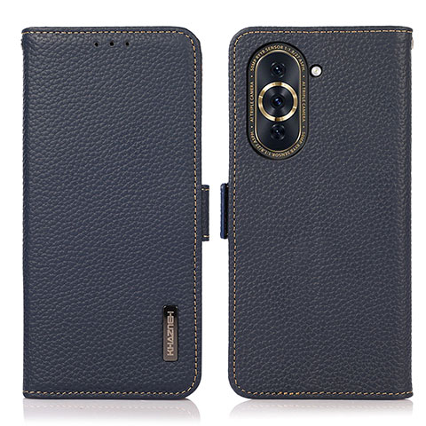 Funda de Cuero Cartera con Soporte Carcasa B03H para Huawei Nova 10 Azul