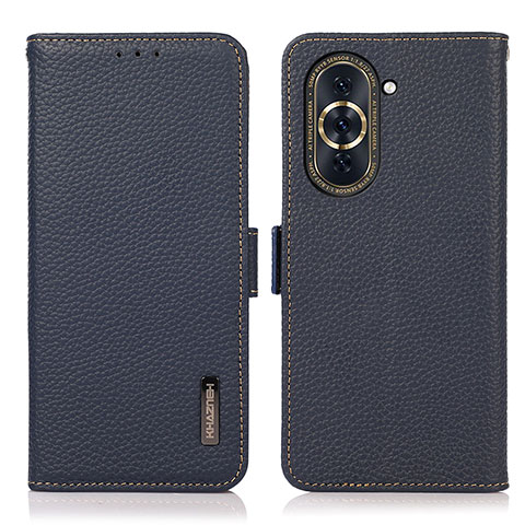 Funda de Cuero Cartera con Soporte Carcasa B03H para Huawei Nova 10 Pro Azul