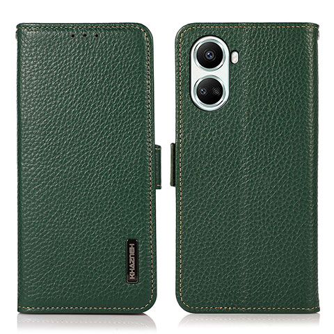 Funda de Cuero Cartera con Soporte Carcasa B03H para Huawei Nova 10 SE Verde