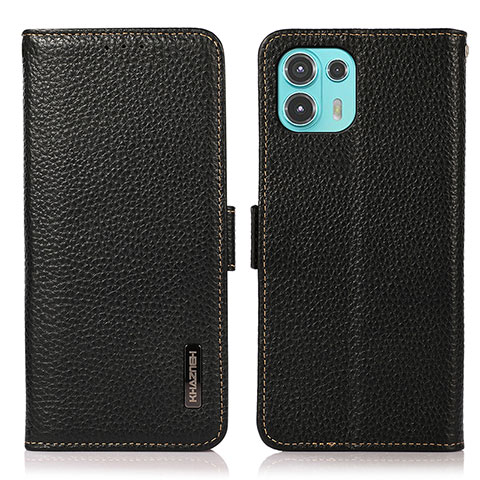 Funda de Cuero Cartera con Soporte Carcasa B03H para Motorola Moto Edge 20 Lite 5G Negro