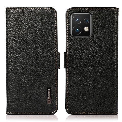 Funda de Cuero Cartera con Soporte Carcasa B03H para Motorola Moto Edge 40 Pro 5G Negro