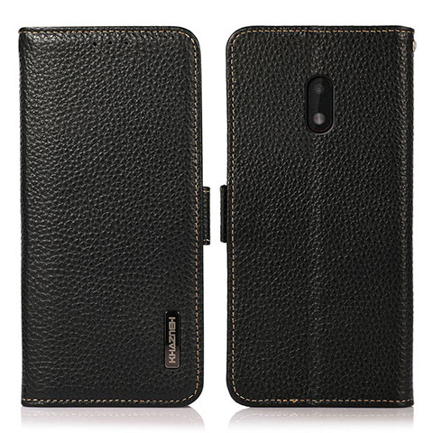 Funda de Cuero Cartera con Soporte Carcasa B03H para Nokia C01 Plus Negro