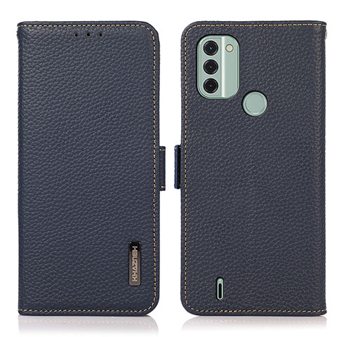 Funda de Cuero Cartera con Soporte Carcasa B03H para Nokia C31 Azul