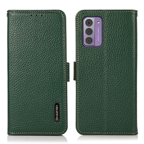 Funda de Cuero Cartera con Soporte Carcasa B03H para Nokia G310 5G Verde