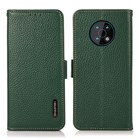 Funda de Cuero Cartera con Soporte Carcasa B03H para Nokia G50 5G Verde