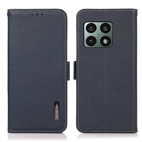 Funda de Cuero Cartera con Soporte Carcasa B03H para OnePlus 10 Pro 5G Azul