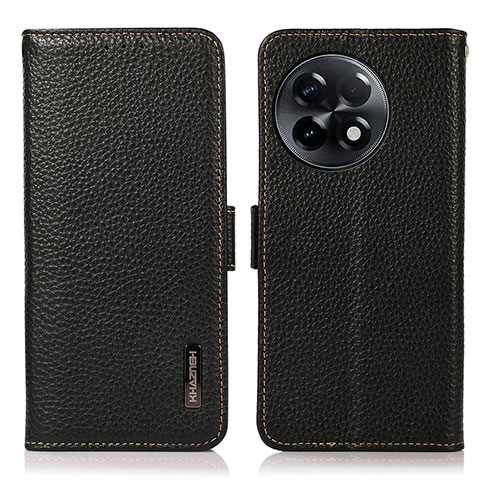 Funda de Cuero Cartera con Soporte Carcasa B03H para OnePlus Ace 2 5G Negro