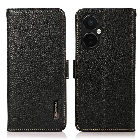 Funda de Cuero Cartera con Soporte Carcasa B03H para OnePlus Nord CE 3 5G Negro