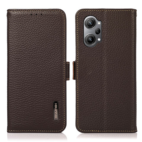 Funda de Cuero Cartera con Soporte Carcasa B03H para Oppo K10 Pro 5G Marron