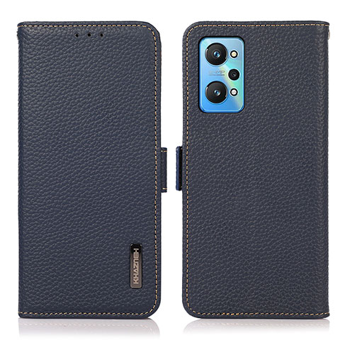 Funda de Cuero Cartera con Soporte Carcasa B03H para Realme Q5 Pro 5G Azul