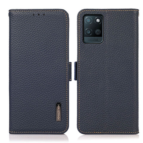 Funda de Cuero Cartera con Soporte Carcasa B03H para Realme V11s 5G Azul