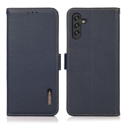 Funda de Cuero Cartera con Soporte Carcasa B03H para Samsung Galaxy A04s Azul