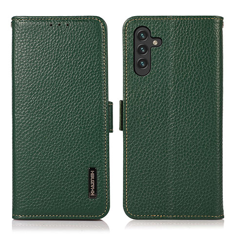 Funda de Cuero Cartera con Soporte Carcasa B03H para Samsung Galaxy A04s Verde