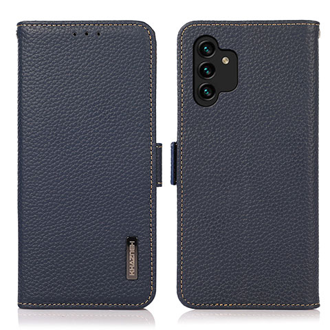 Funda de Cuero Cartera con Soporte Carcasa B03H para Samsung Galaxy A13 4G Azul