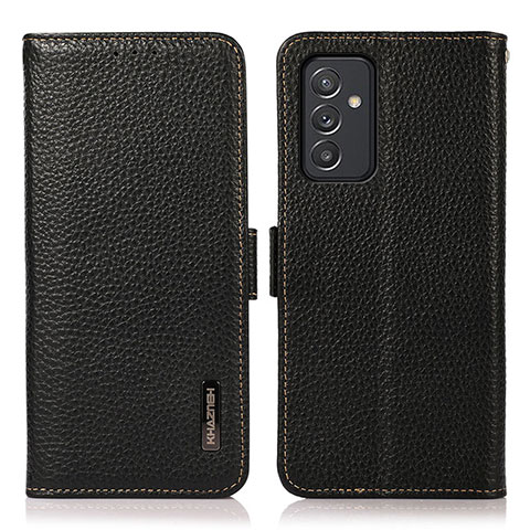 Funda de Cuero Cartera con Soporte Carcasa B03H para Samsung Galaxy A15 4G Negro