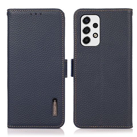 Funda de Cuero Cartera con Soporte Carcasa B03H para Samsung Galaxy A53 5G Azul