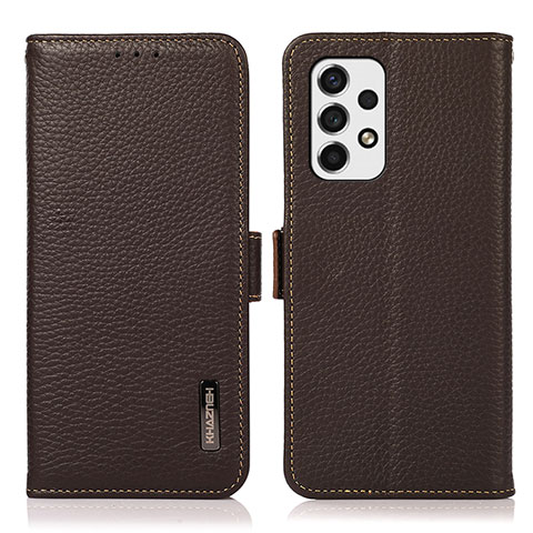 Funda de Cuero Cartera con Soporte Carcasa B03H para Samsung Galaxy A53 5G Marron