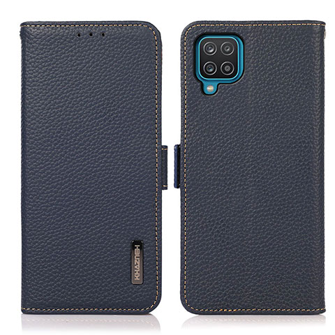 Funda de Cuero Cartera con Soporte Carcasa B03H para Samsung Galaxy M12 Azul