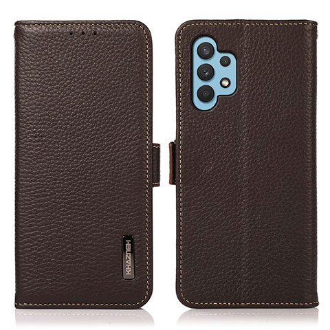 Funda de Cuero Cartera con Soporte Carcasa B03H para Samsung Galaxy M32 5G Marron