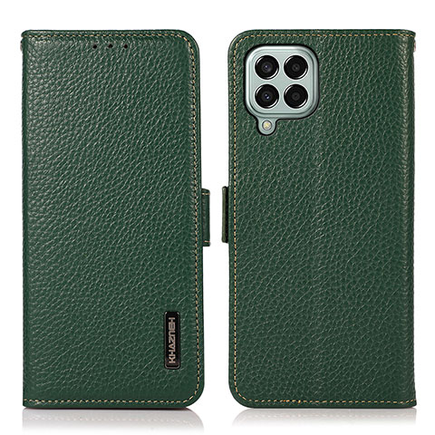 Funda de Cuero Cartera con Soporte Carcasa B03H para Samsung Galaxy M33 5G Verde