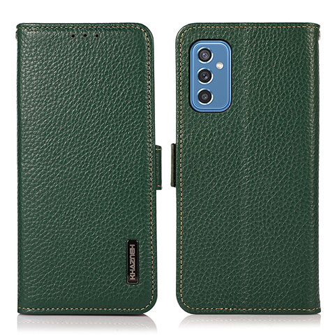 Funda de Cuero Cartera con Soporte Carcasa B03H para Samsung Galaxy M52 5G Verde