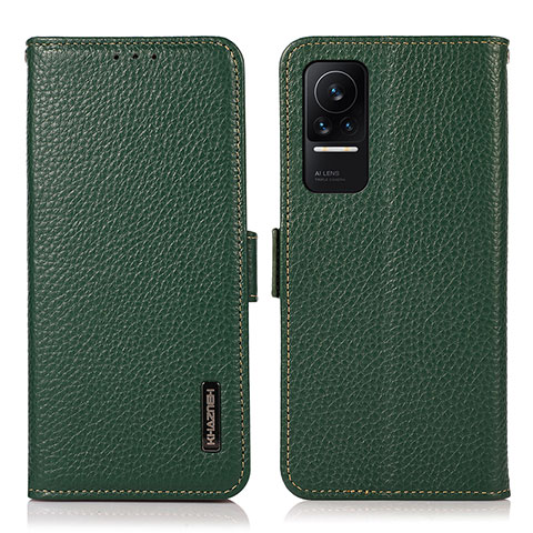 Funda de Cuero Cartera con Soporte Carcasa B03H para Xiaomi Civi 1S 5G Verde