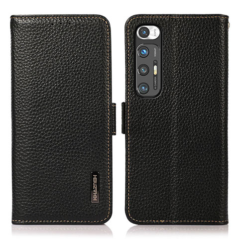 Funda de Cuero Cartera con Soporte Carcasa B03H para Xiaomi Mi 10S 5G Negro