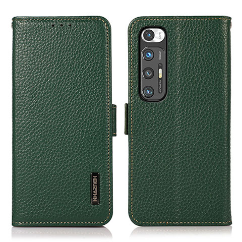 Funda de Cuero Cartera con Soporte Carcasa B03H para Xiaomi Mi 10S 5G Verde