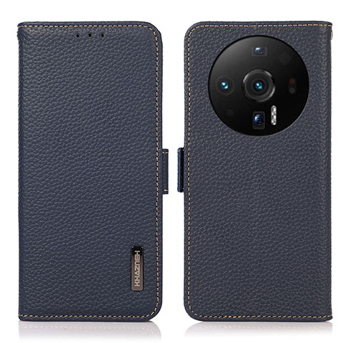 Funda de Cuero Cartera con Soporte Carcasa B03H para Xiaomi Mi 12S Ultra 5G Azul